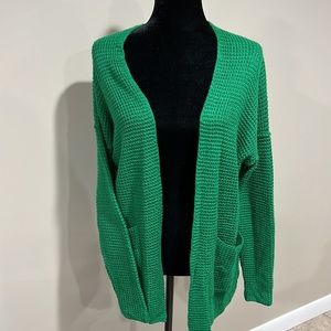 Kelly Green Cardigan Size M